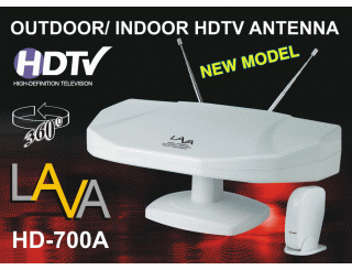 thumbnail image 2 of Lava HD-468 Indoor/Outdoor HDTV Antenna - VHF/UHF/FM, Low Noise Amplifier, White 2 of 6